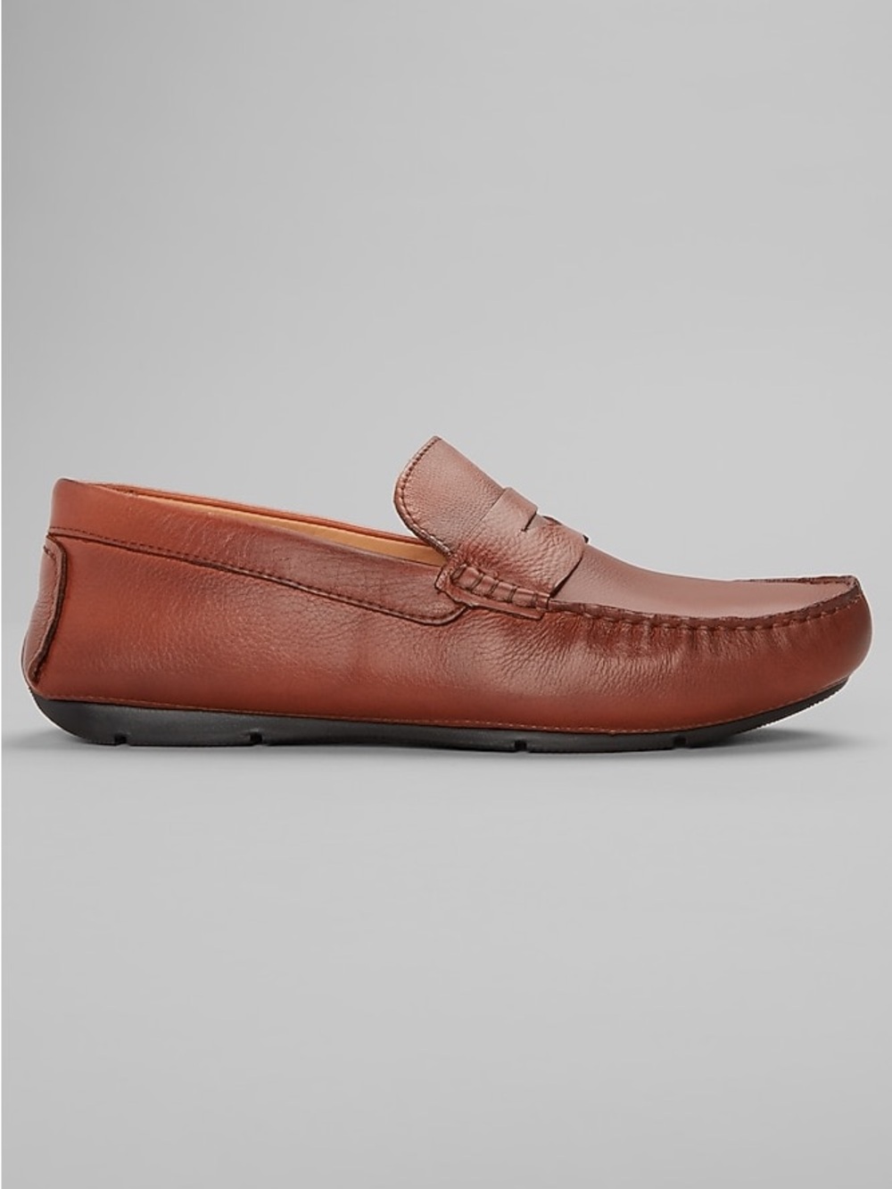Jos. A. Bank Leather Penny Loafers in Chestnut Brown